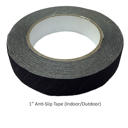 Electriduct Anti-Slip 60 Grit High Traction Tape- 1" x 25ft- Black TAPE-AST-AS101-100-25-BK
